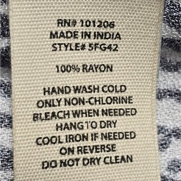 Soft Surroundings Black & White Ikat Raven Dress 3/4 Sleeve Womens Plus Size 1X‎ - Picture 7 of 8